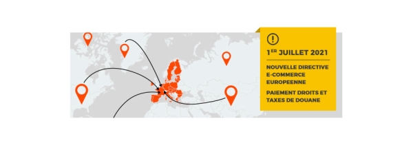 À partir du 1er juillet 2021, les colis provenant d'un pays extérieur à l'Union européenne sont soumis au règlement de la TVA dès le premier euro.