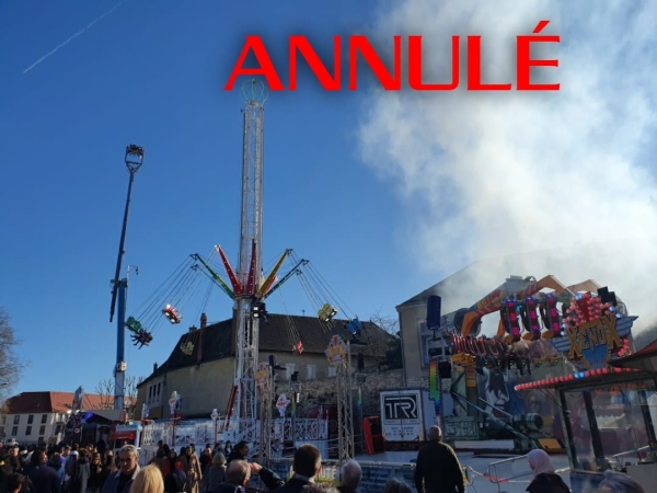 Pas de fête de foraine cette année à Chalon sur Saône... 