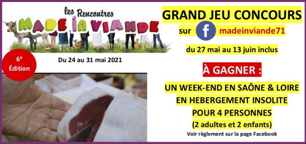 JEU CONCOURS : Un week-end en hébergement insolite à gagner avec «Made in Viande»