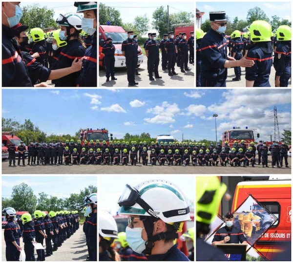 Journée d’intégration pour 55 nouveaux sapeurs-pompiers volontaires, dont 20 femmes en Saône et Loire 