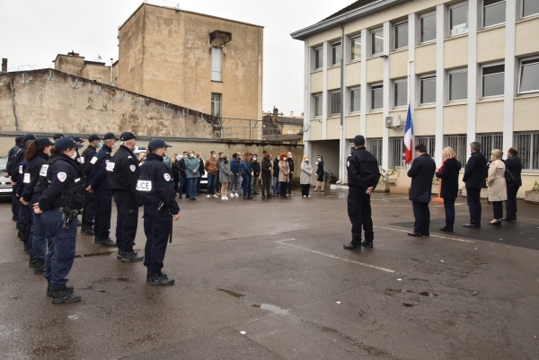 Les policiers chalonnais ont rendu hommage à Stéphanie, policière lâchement assassinée à Rambouillet 