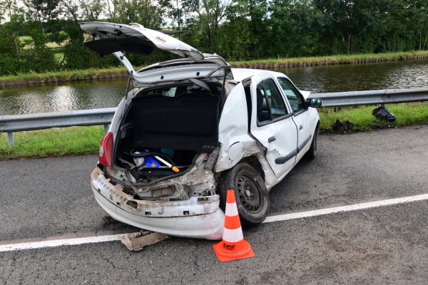  Un blessé dans une collision route du Canal