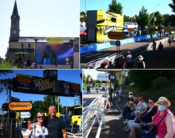 TOUR DE FRANCE - Le Creusot s'est mis en mode tour de France avenue du Stade Jean Garnier