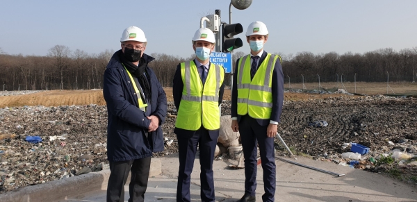 Le Préfet de Saône et  Loire visite le centre d'enfouissement d'ordures de Chagny 