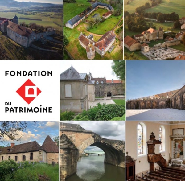 FONDATION DU PATRIMOINE - 8 sites sont retenus en Bourgogne - Franche-Comté