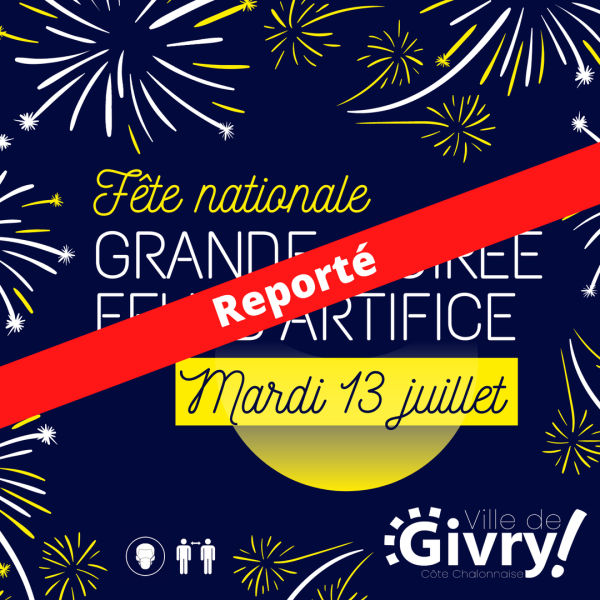 Le feu d'artifice de Givry reporté 