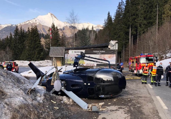 Un bilan miraculeux pour un hélicoptère qui s'est écrasé au décollage en Haute-Savoie