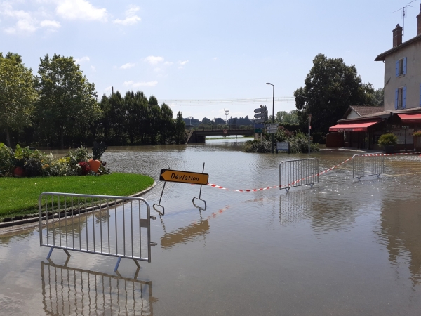 Près d'une centaine d'interventions des pompiers à Louhans suite aux inondations
