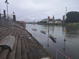 A Chalon sur Saône, la Saône a pris son envol ce mercredi
