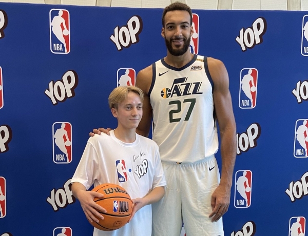 BASKET : Elio, un jeune Bressan a rencontré Rudy Gobert, grâce à Yop