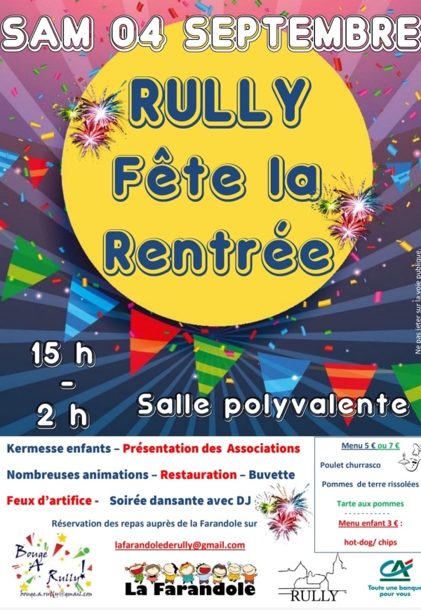 Rully annonce les couleurs pour la rentrée scolaire 