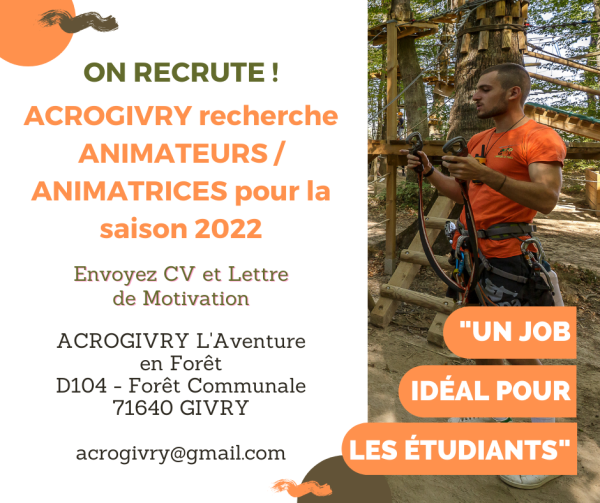 Le parc aventures Acro'Givry recrute 