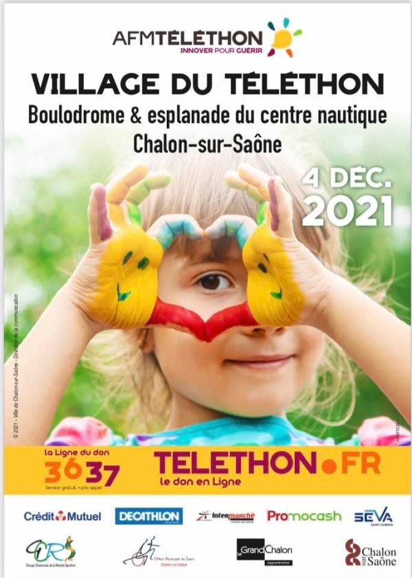 TELETHON 2021 - Tout le programme à Chalon sur Saône