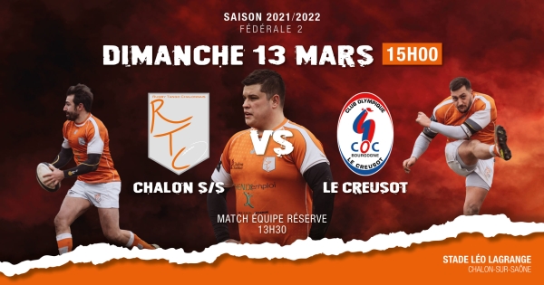 Le derby Chalon-sur-Saône vs Le Creusot... tombe au profit des Creusotins