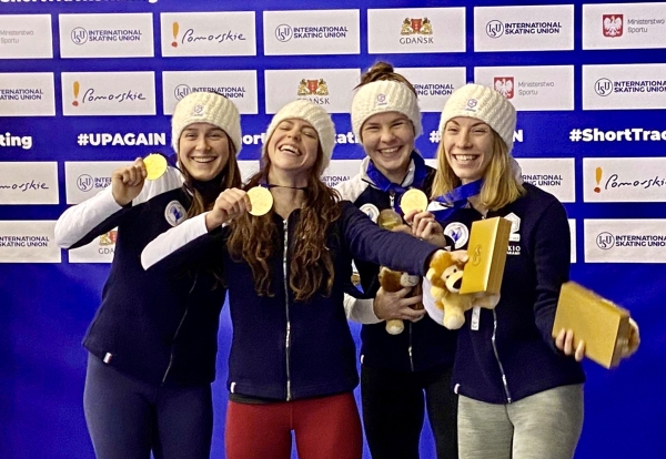 L'équipe de France féminine de Short-Track sacrée Championne d'Europe - Une première historique 