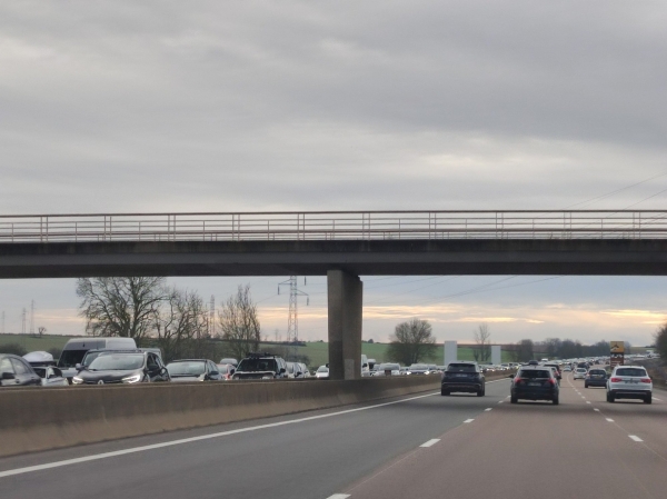 Il a fallu prendre son mal en patience ce dimanche pour remonter via l'A6