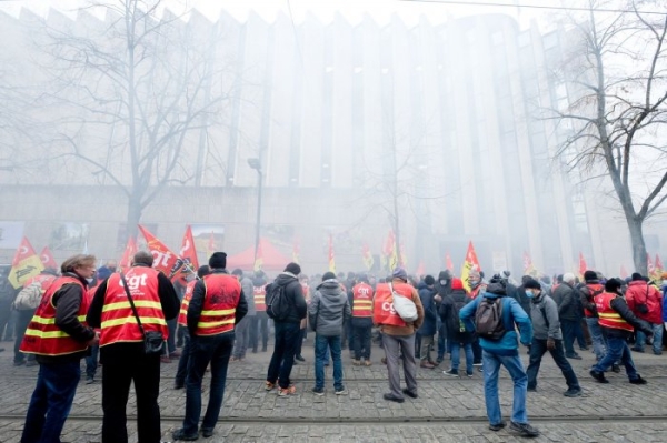 Près de 400 personnes mobilisées à Dijon contre l'ouverture à la concurrence du TER en Bourgogne-Franche Comté