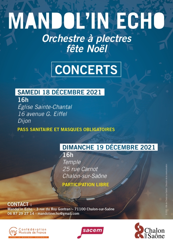 Concerts de Noël pour Mandol'in Echo