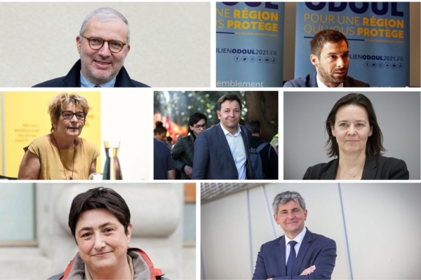 Régionales 2021 : fusion, ruralité, équilibre Dijon/Besançon, comparez les programmes pour le territoire des candidats
