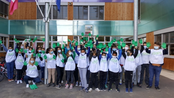 Belle journée de mobilisation pour les collégiens de Jean Vilar et l'opération "Nettoyons la nature"