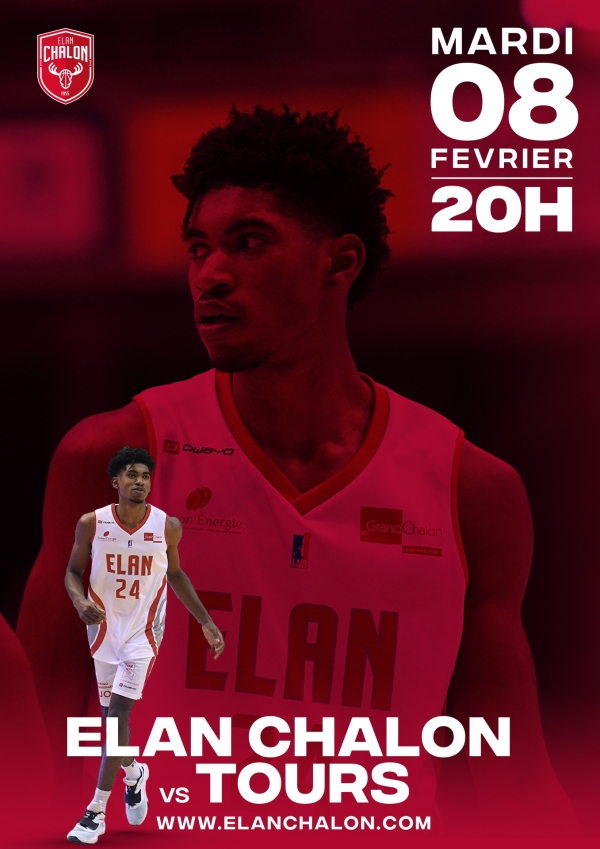 PRO B - Elan Chalon rencontre Tours le 8 février ... sans jauge ! 