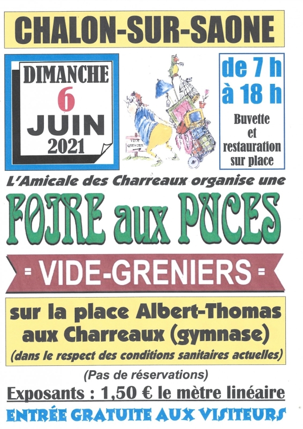 Les Charreaux vous attendent ce dimanche pour son vide-greniers 