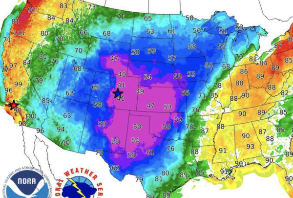 Au Colorado, en 24h, la température a chuté de 30°c !