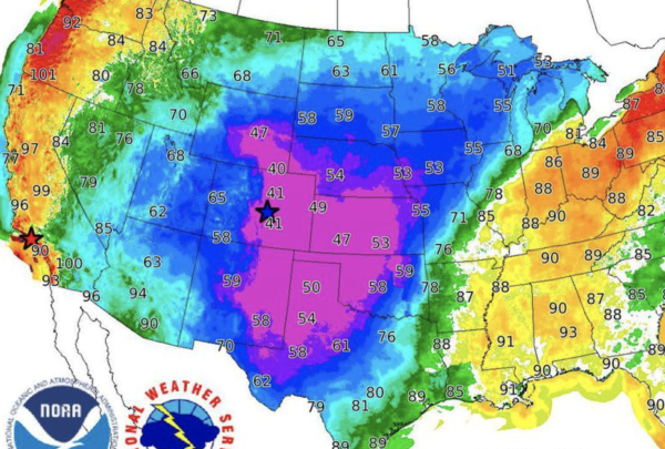 Au Colorado, en 24h, la température a chuté de 30°c ! 