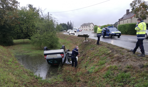 Violente sortie de route au Guide de Marloux 