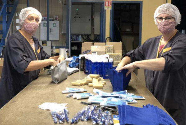 Des kits d'hygiène fabriqués en Saône et Loire pour les sinistrés des Alpes-Maritimes