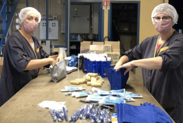 Des kits d'hygiène fabriqués en Saône et Loire pour les sinistrés des Alpes-Maritimes 