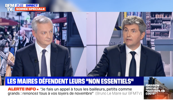 Bruno le Maire a rappelé à Gilles Platret "d'adopter un comportement responsable" 