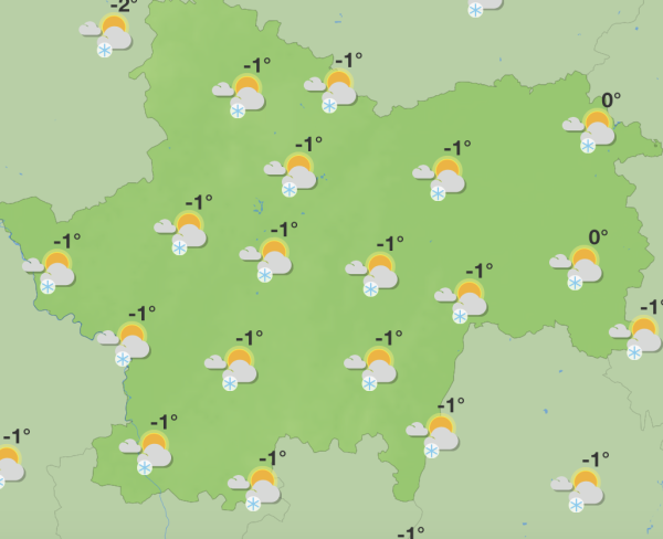 Pas plus de 2° cette semaine en Saône et Loire (et éventuellement de la neige)