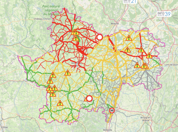 NEIGE - Circulation très difficile dans le Morvan 