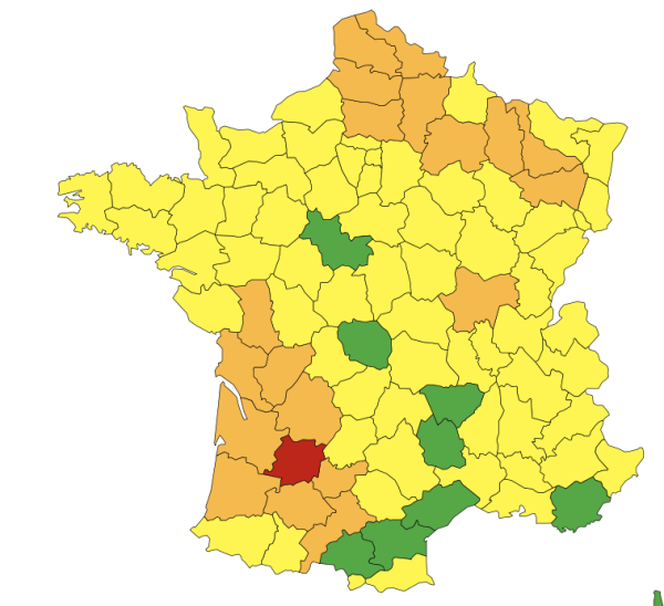 La Saône et Loire placée en alerte orange aux inondations 