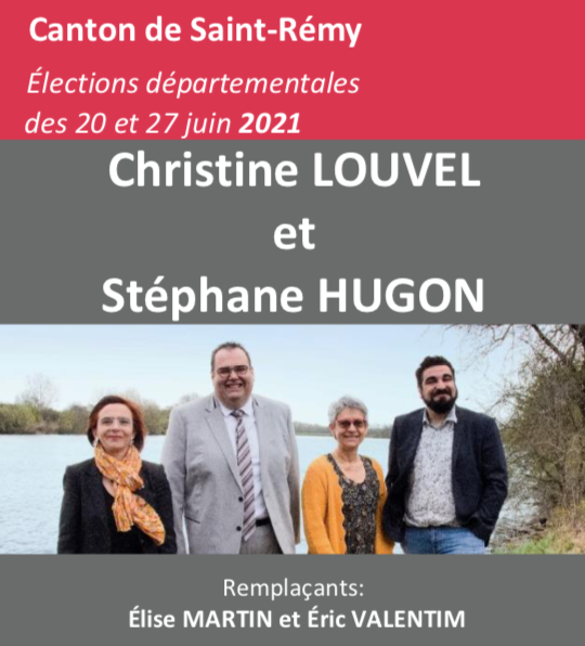 DEPARTEMENTALES - SAINT-REMY - Trois réunions publiques annoncées pour Christine Nouvel et Stéphane Hugon  