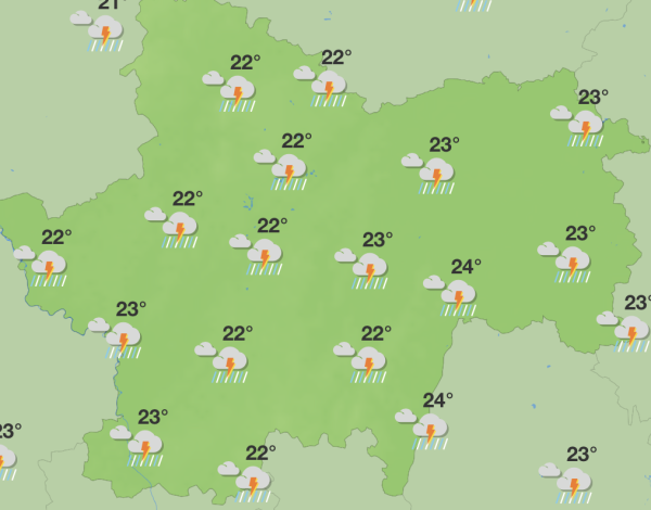 Une semaine parsemée d'orages en Saône et Loire 