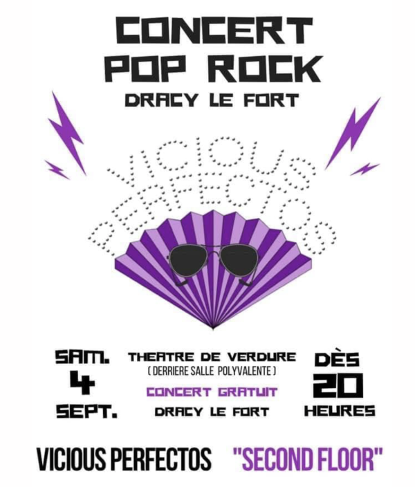 Un concert pop-rock annoncé à Dracy le Fort 