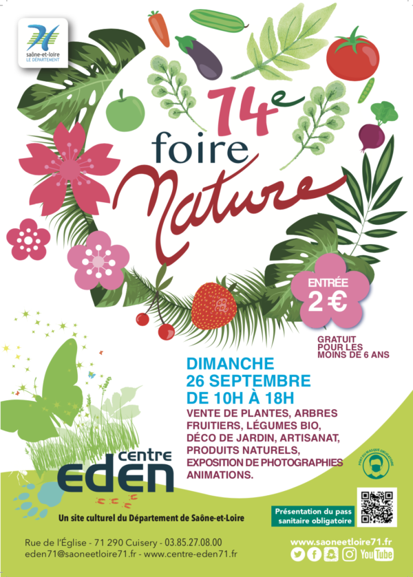 Dimanche, c’est la foire nature au Centre Eden à Cuisery