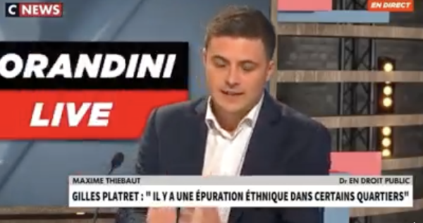 Le Chalonnais Maxime Thiébaut tacle le Chalonnais Gilles Platret... sur CNEWS