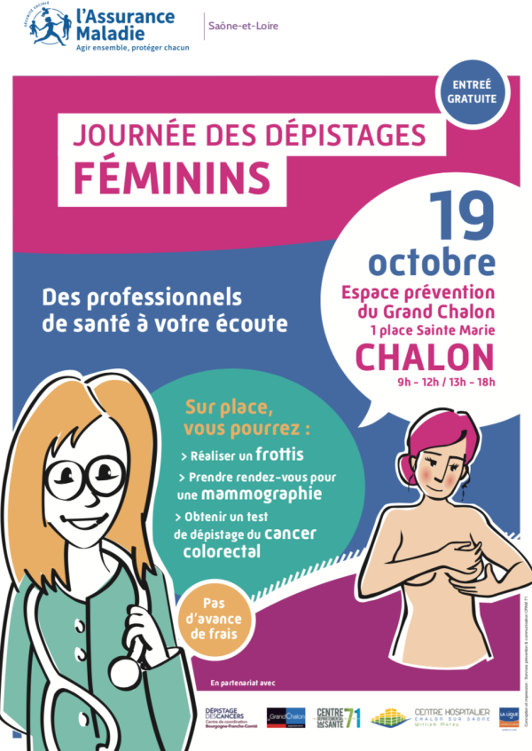 Journée dépistages des cancers féminins