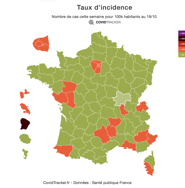 COVID19 - Un taux d'incidence en nette croissance en Saône et Loire... mais les indicateurs restent bons