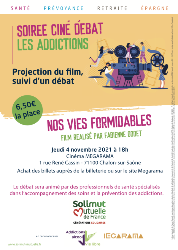 Soirée ciné-débat autour des addictions jeudi soir au Mégarama Chalon