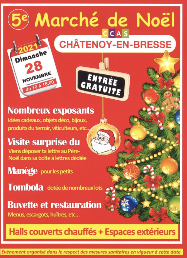 Le marché de Noël de Châtenoy en Bresse, c'est ce dimanche 