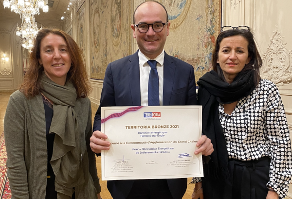 Le Grand Chalon lauréat du Prix TERRITORIA pour la 3ème fois consécutive