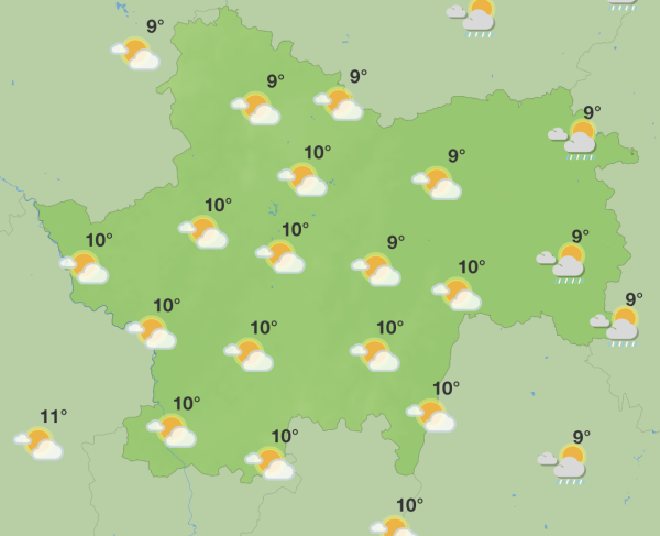 N'espérez pas de la neige pour le soir de Noël en Saône et Loire !