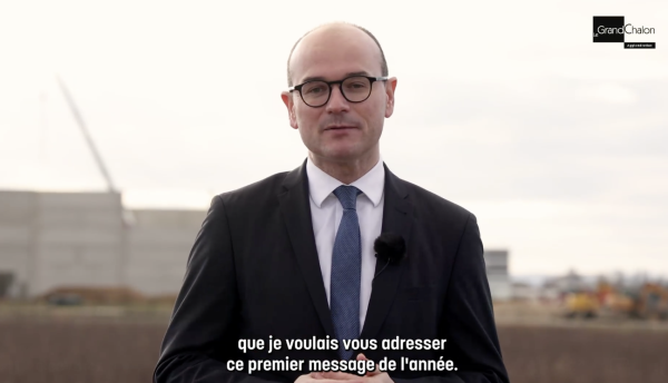 Sébastien Martin, Président du Grand Chalon, adresse ses voeux 2022