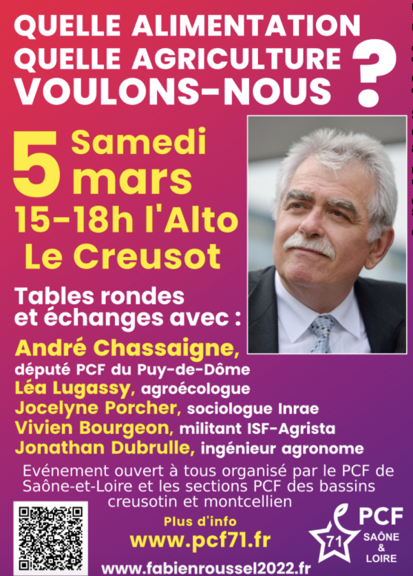 PRESIDENTIELLE - Le PCF organise une table-ronde autour des questions de l'agriculture