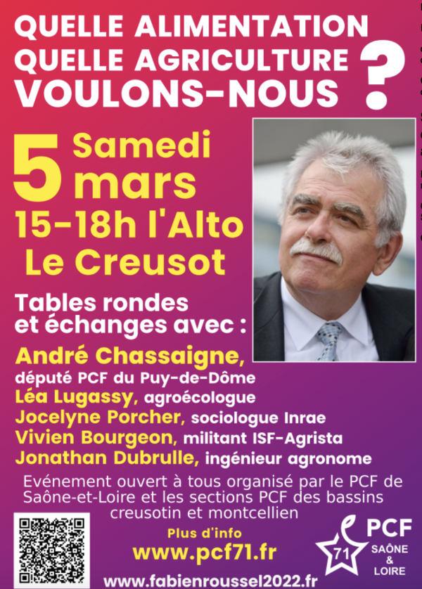 PRESIDENTIELLE - Le PCF organise une table-ronde autour des questions de l'agriculture 