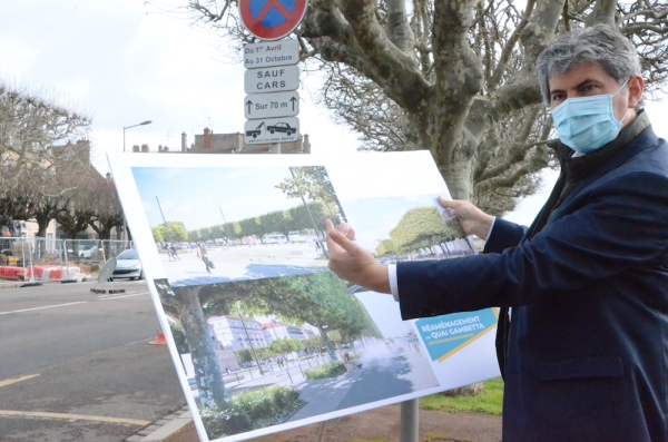 QUAI GAMBETTA A CHALON - C'est parti pour 18 mois de travaux !